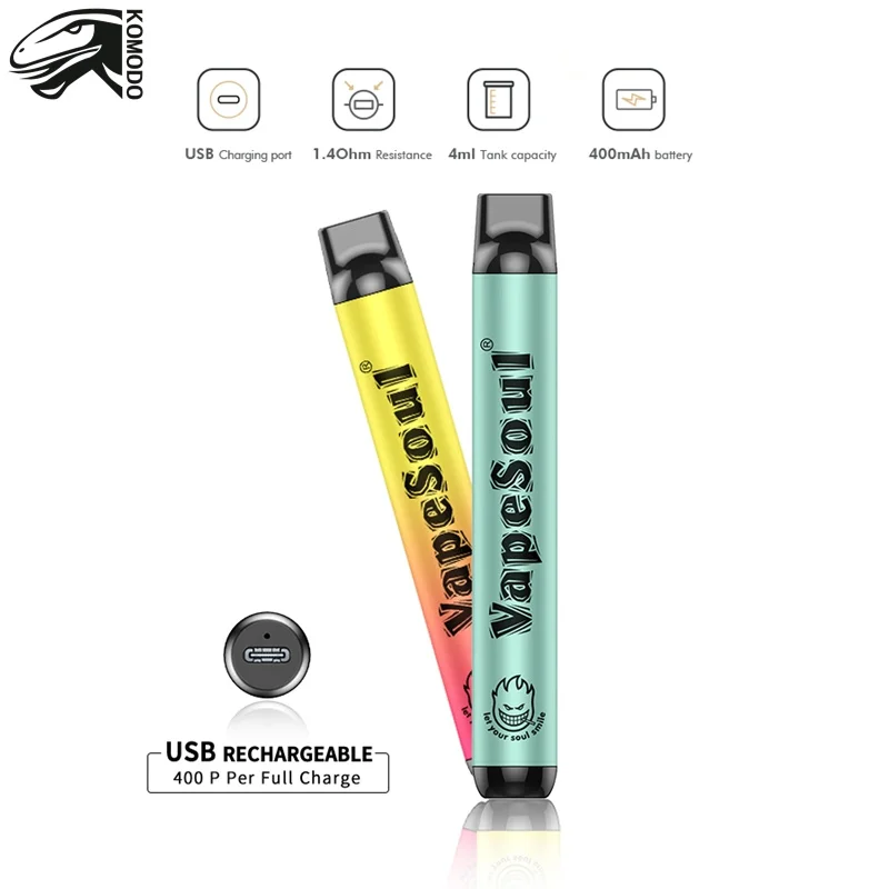 Vapesoul Mini Soul Smile 1000 Puffs OEM Available Vape Pen Disposable E-Cigarette Puffs Bar Vape