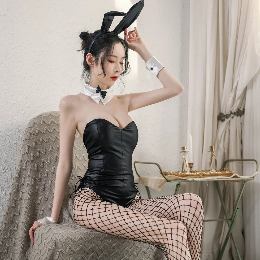 Wholesale Sexy Bunny Role Play Costume Japanese Adult Woman Animal Sexy Lingerie Bodystockings Fancy Dresses  Characters