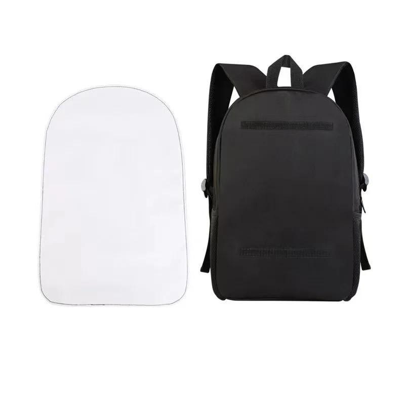 sublimation Semi-finished Front  cartoon Removable Detachable part 3D custom design blank school bag backpack