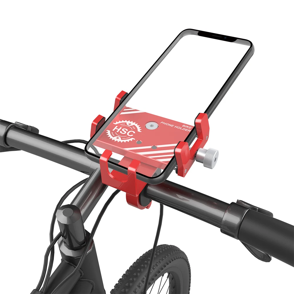 
New Bicycle Phone Mount Aluminum Alloy Bike Phone Holder for Mobile Phones 