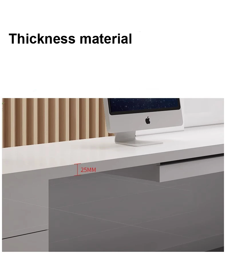 reception desk l shape