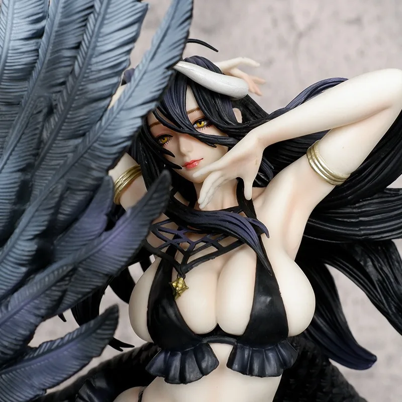 56cm High Quality Japanesey Anime Sexy Girl Albedo Overlord figures Hentai Girl Action Anime Figure Summer Swimsuit Yael Beder