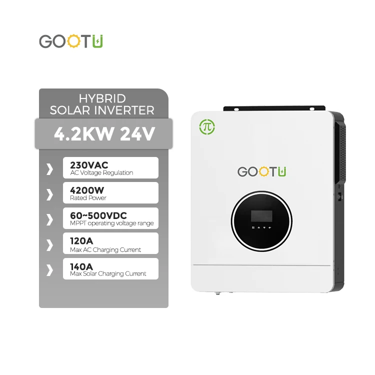 Гибридный инвертор gotu все в одном с двойным выходом однофазный 4200 Вт синусоидальный RS232