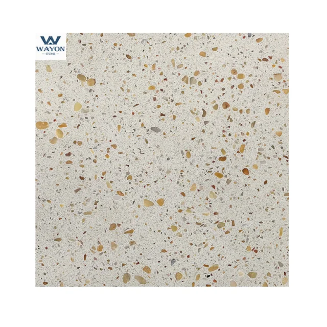 Chinese colorful floor/wall inorganic terrazzo tiles and slab/marble chips for terrazzo