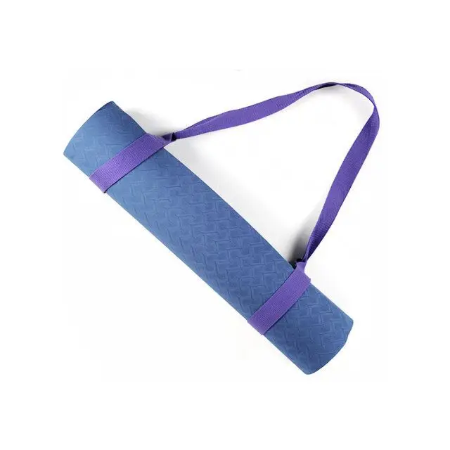 Non-Slip Portable Exercise Cotton Yoga Mat Carry Strap Belt with Private Label