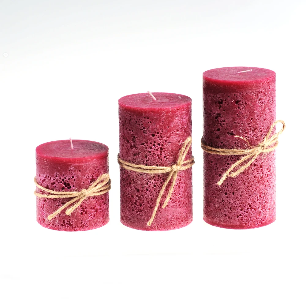 Wholesale High Quality white Paraffin wax Pillar Church Candles