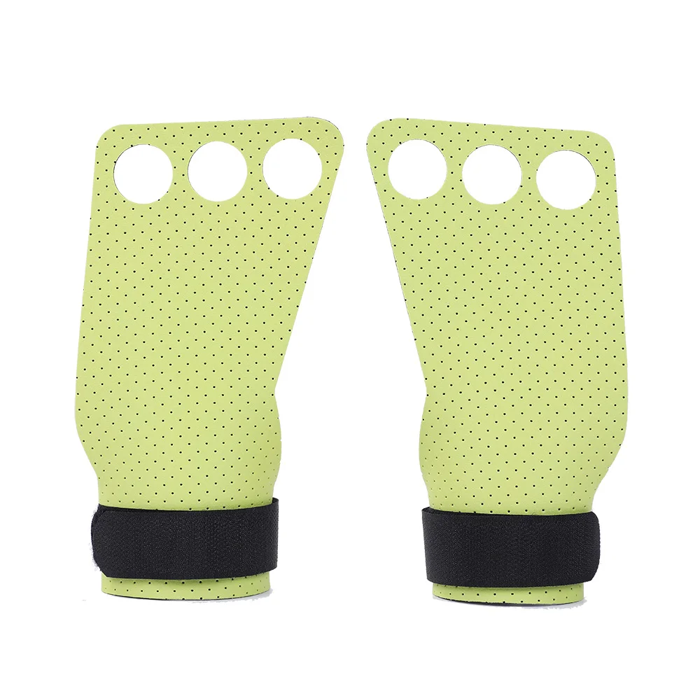 
Custom logo synthetic fiber gymnastics hand grips with new breathable material for bars kettlebells weightlifting pull ups 