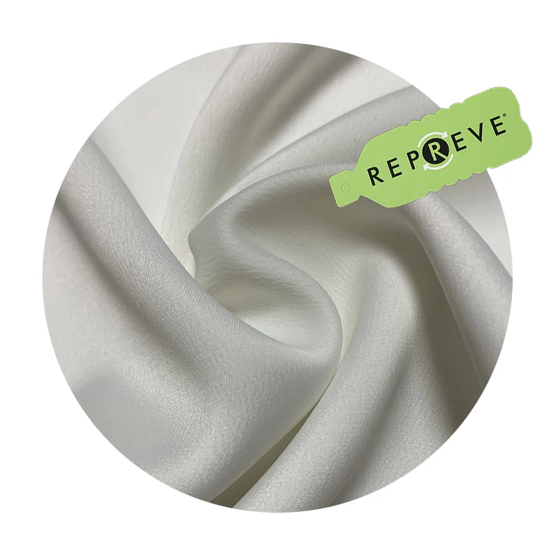 Recycled Polypropylene Woven Fabric 75D 150D Dress Uesd 100 Recycled Polyester Satin Fabric