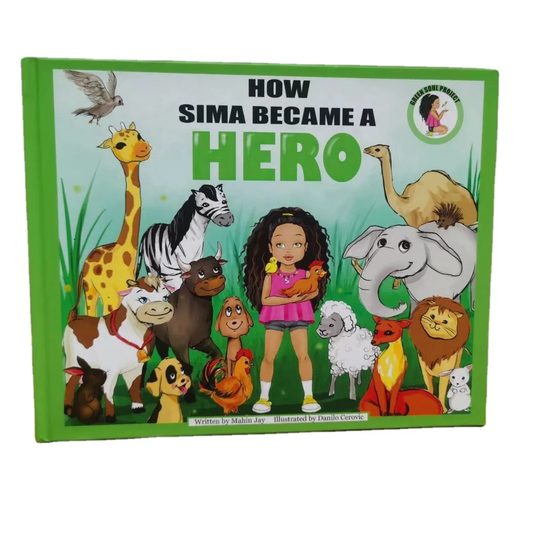 Custom author self published  educational books hardcover Picture children board book for kids