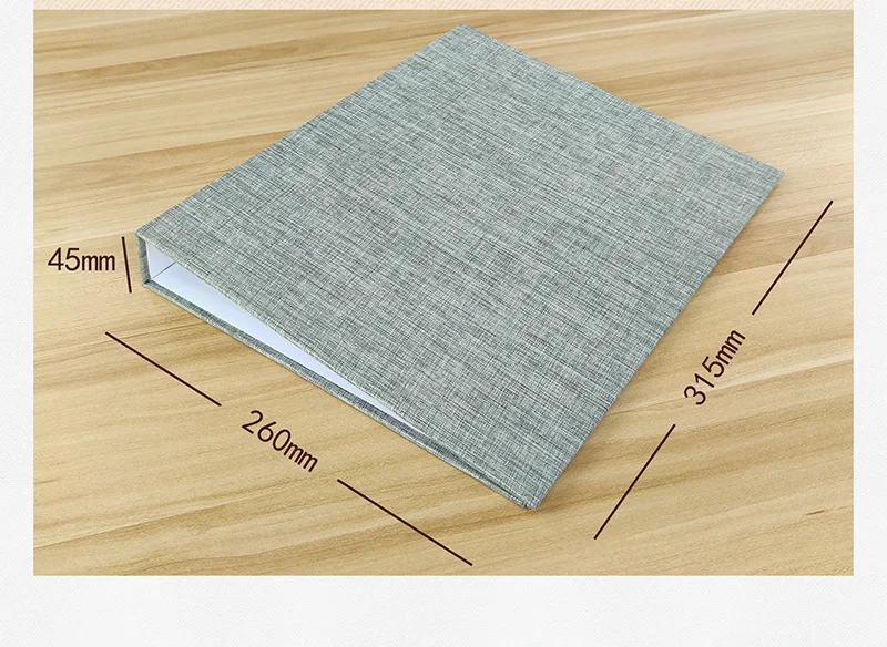 Custom logo Linen cover three-hole binder as test sheet and music folder office folder