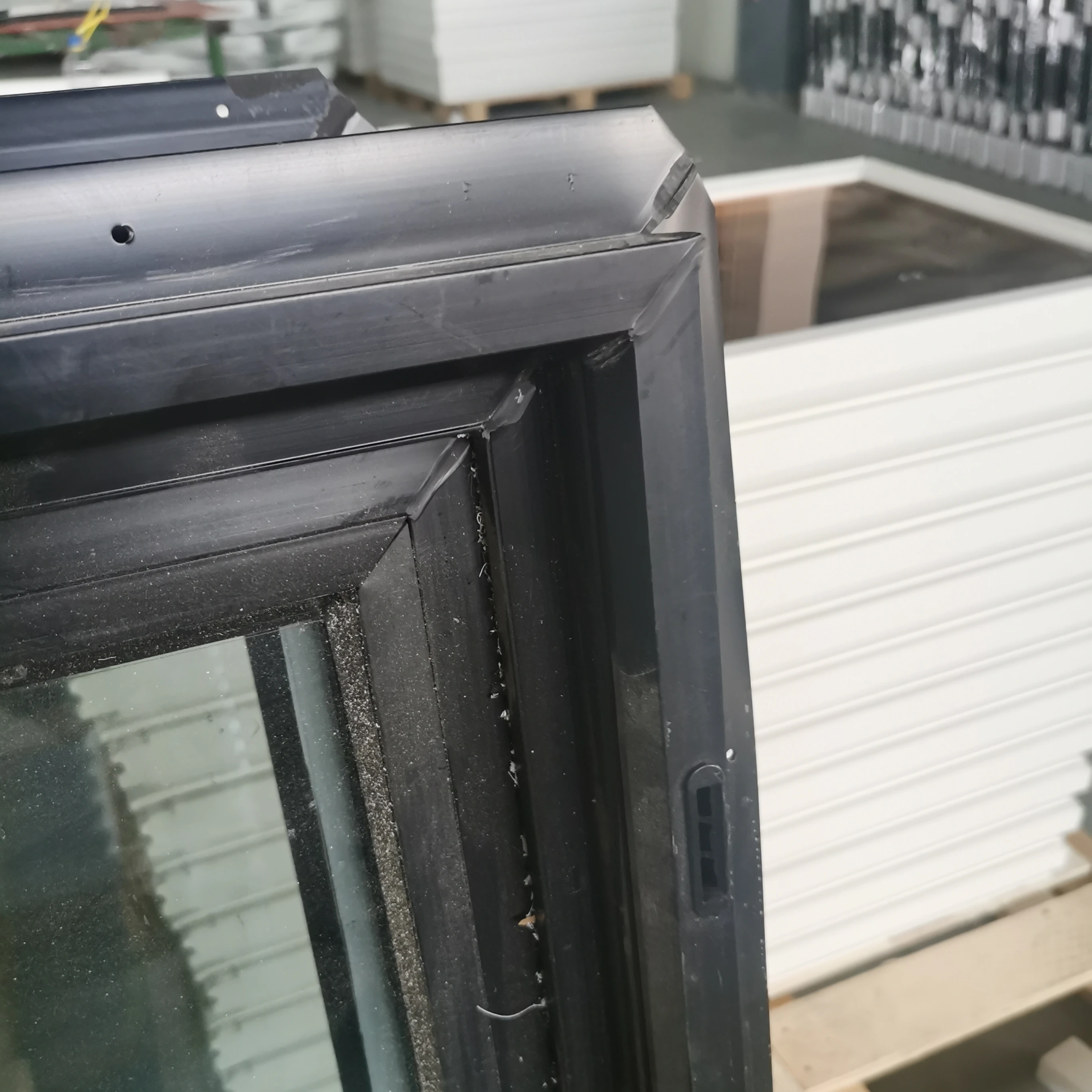Single hung vinyl black frame glass windows upvc/pvc plastic colors factory window Hot Sale American Style