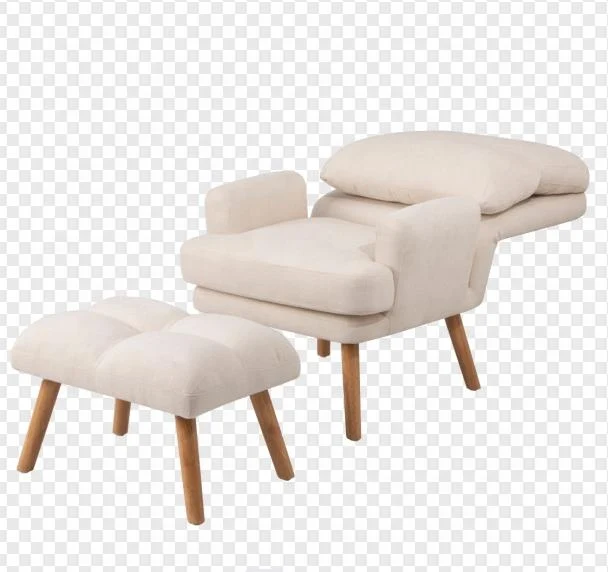 Nordic Living room hotel home furniture cute upholstered white Fabric accent adjustable sofa chairs