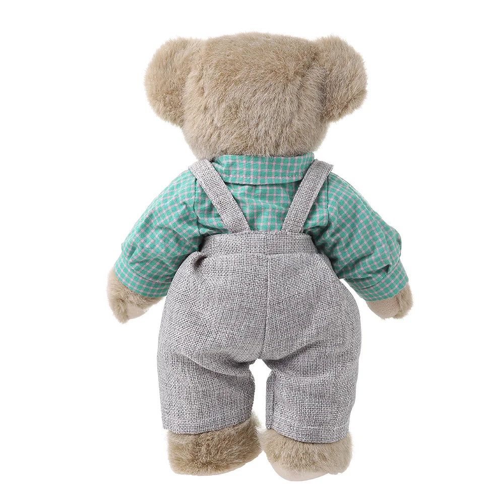 2021 Realistic farbic luxury plush toys teddy bear couple stuffed animals with clothes