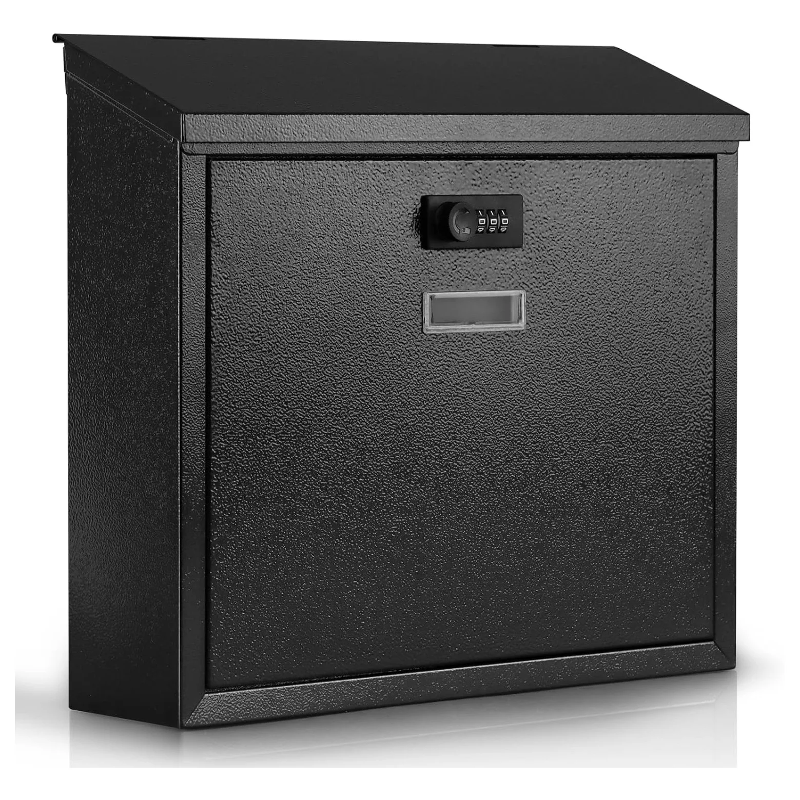 Wall Mounted Combination Lock Mail Boxes Locking Security Metal Drop Box Modern Large Capacity Steel Cover Metal Postbox