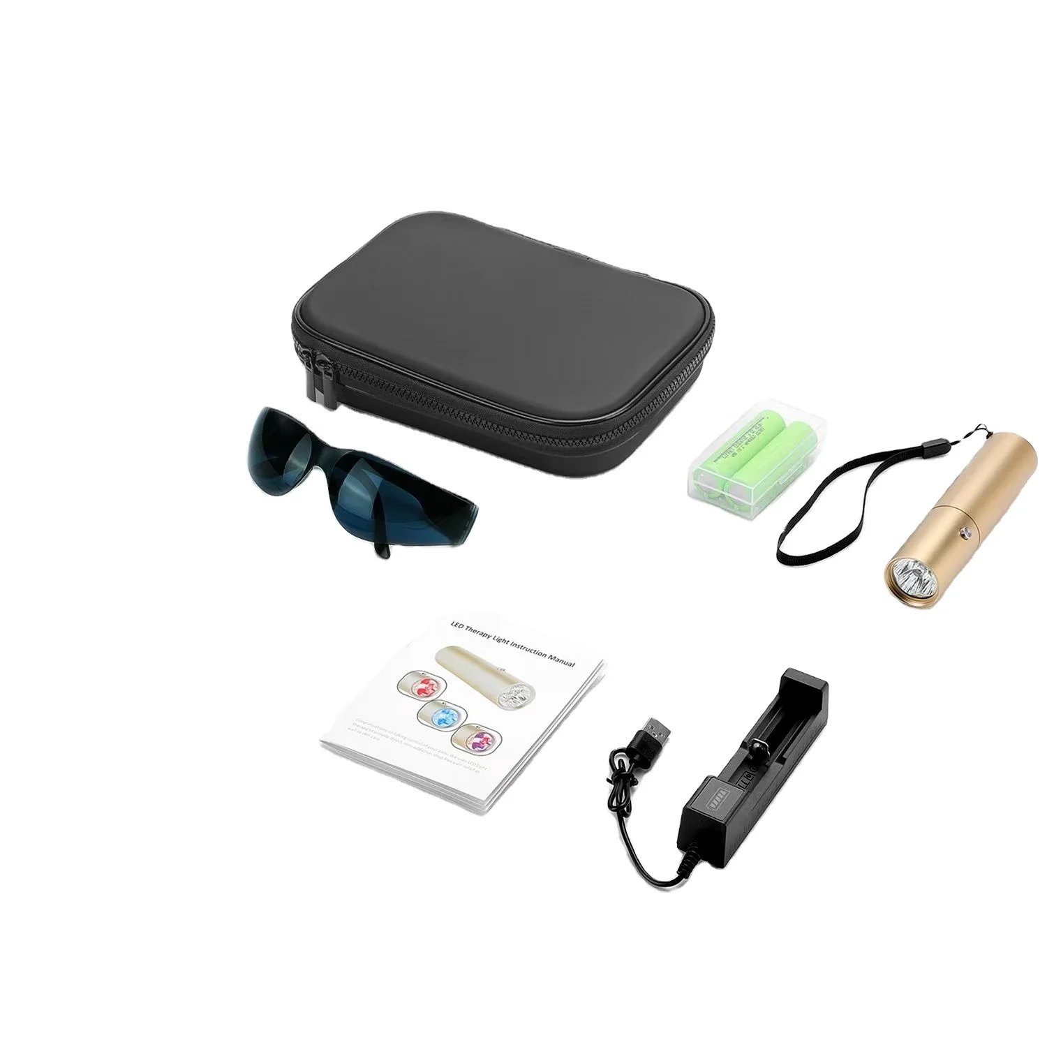 Best Selling Type-c Rechargeable Pdt Led Infrared Light Therapy Equipment Hand Device Pulse Red Light Therapy Torch For Wrist