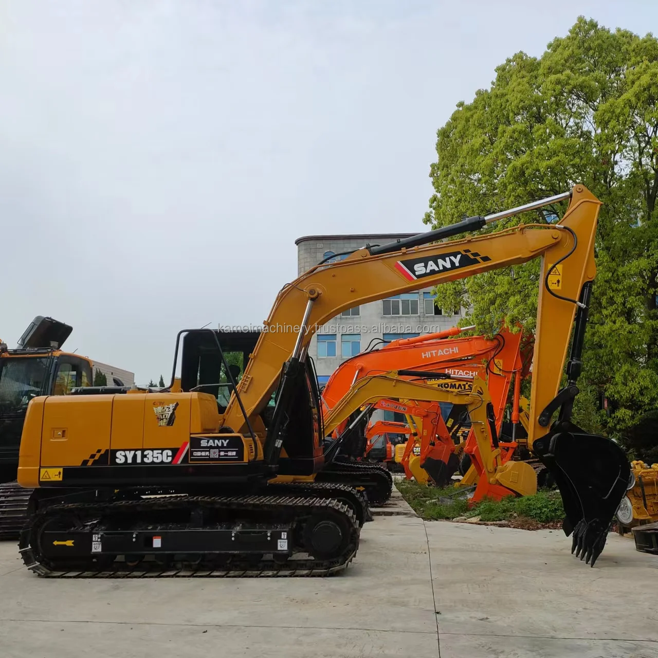 SANY 2020-2022 SY135C PRO высокое качество 13 тонн подержанный гусеничный экскаватор Isuzu моторный насос SY95C SY155C SY215C Series