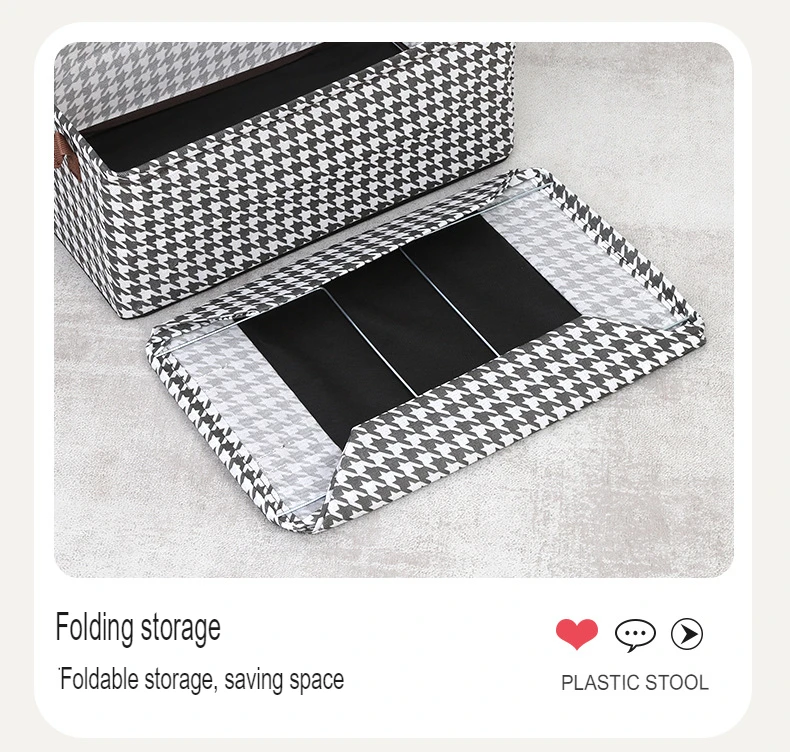 Good help at home selling thousand bird lattice folding storage box large capacity clothing organizer wardrobe layering device