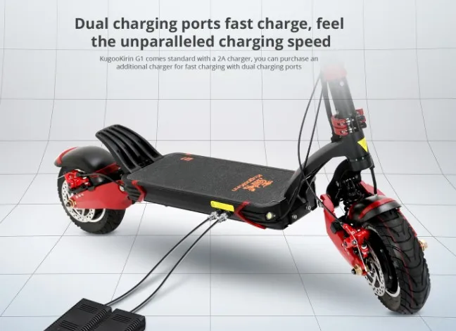 Kugoo G1 52V 18.5A 10inch Powerful Double Motor Drive High Speed 65km/h Hydraulic Brake electric scooter 2000w Offroad e-scooter