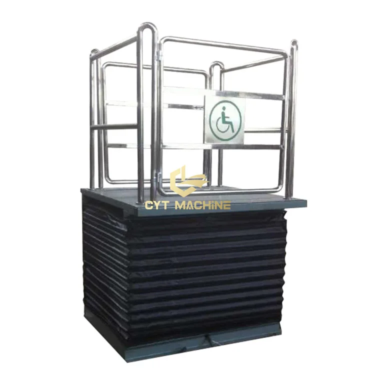 High Quality Hydraulic Vertical Scissor Wheelchair Lift Platform for disabled people