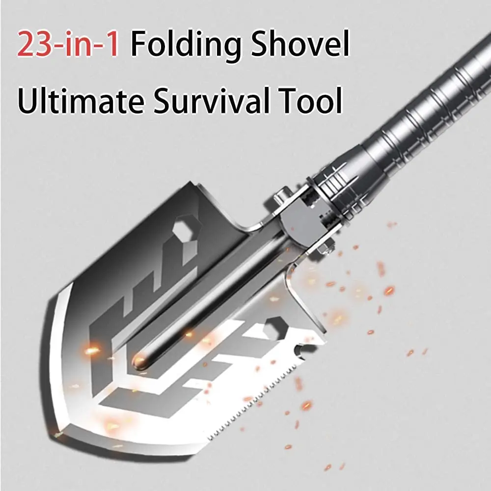 
Ultimate Survival Tool Folding Shovel Military Tactical Shovel Portable Camping Shovel for Outdoor Survival Hiking Hunting 