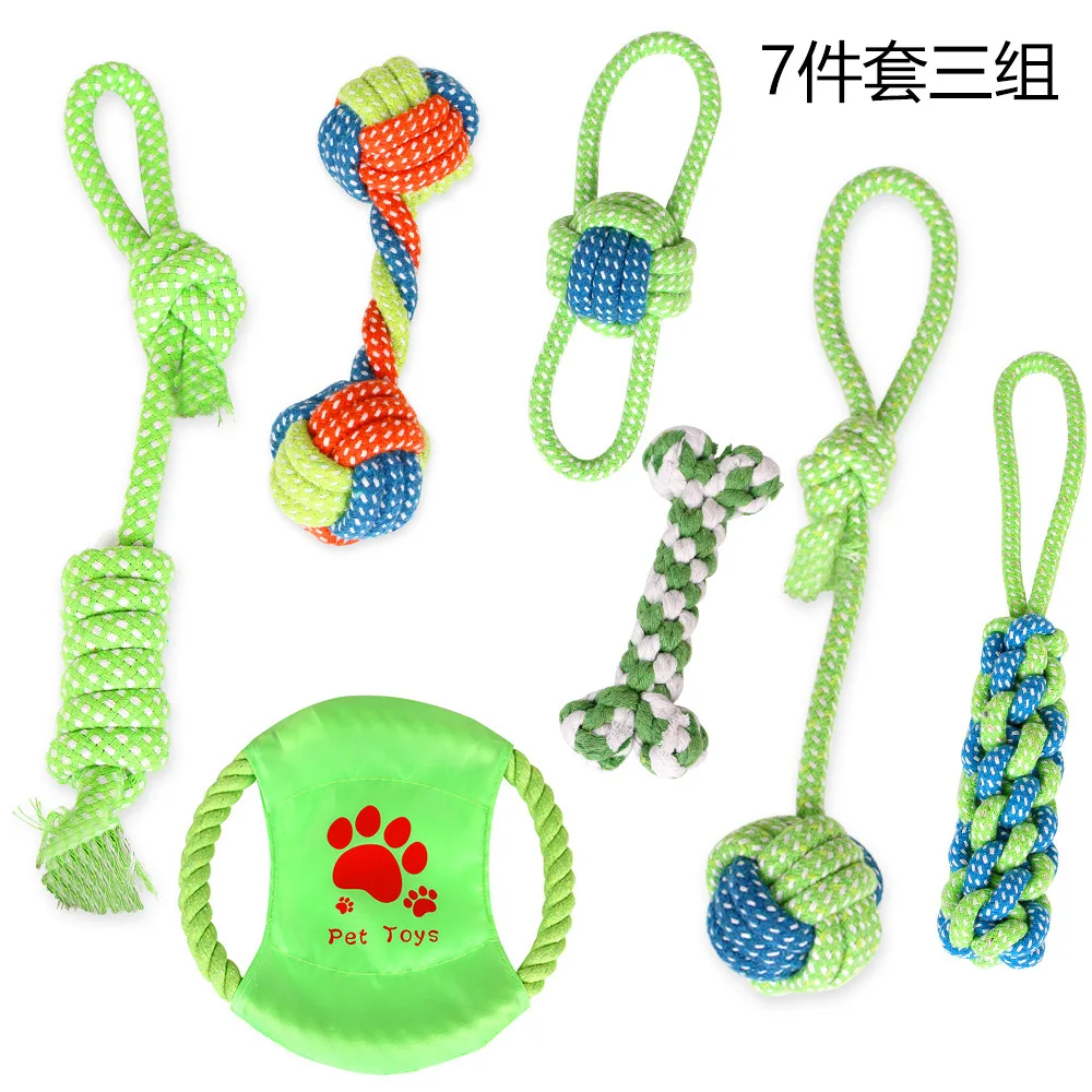 
Amazon Hot Wholesale Dog Rope Toy Multiple Choices Dog Chew Toy for Puppies Teething Dog Tooth Brush Toy 