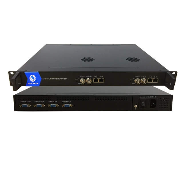 Promotion Hot 16channels /32channels Mpeg4/H.264 sd cvbs encoder to ip converter for IPTV cable tv headend system COL5116A
