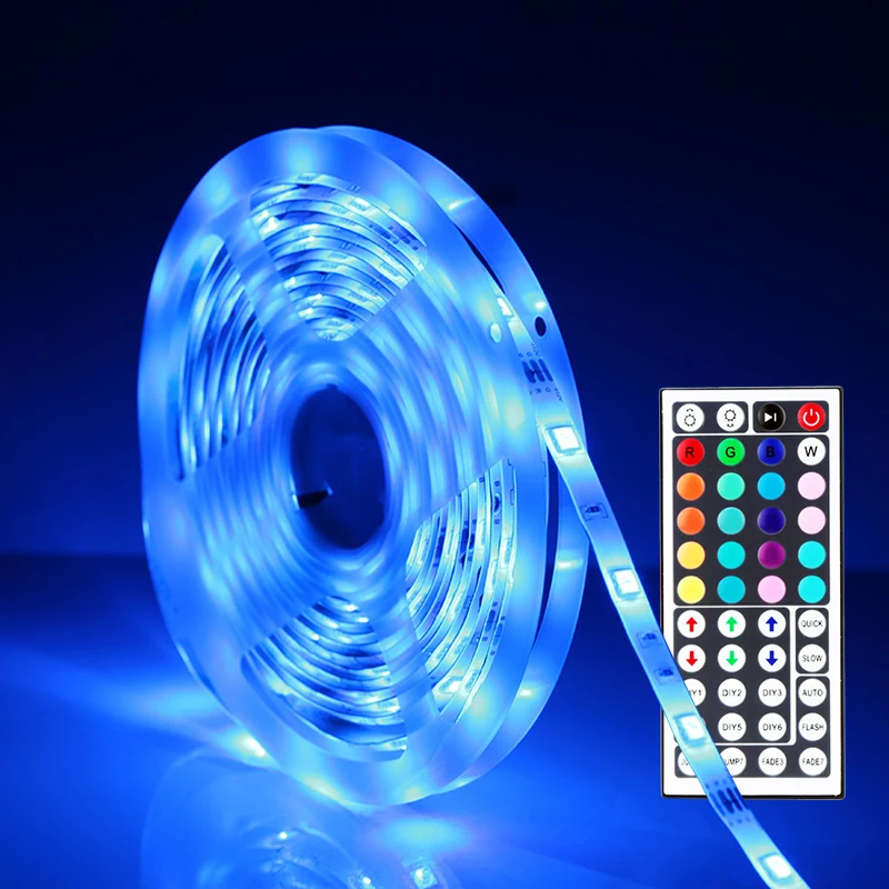44key IR controller  RGB led  waterproof 5m remote control led strip set for christmas lights