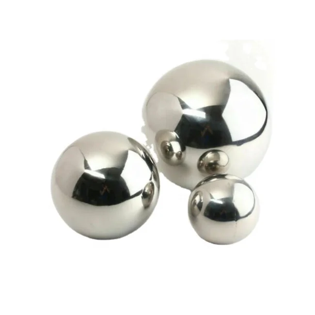 SS316 food grade  Hollow stainless steel ball 100mm 50mm steel sphere hollow mirror ball 150mm silver ball for baby toys