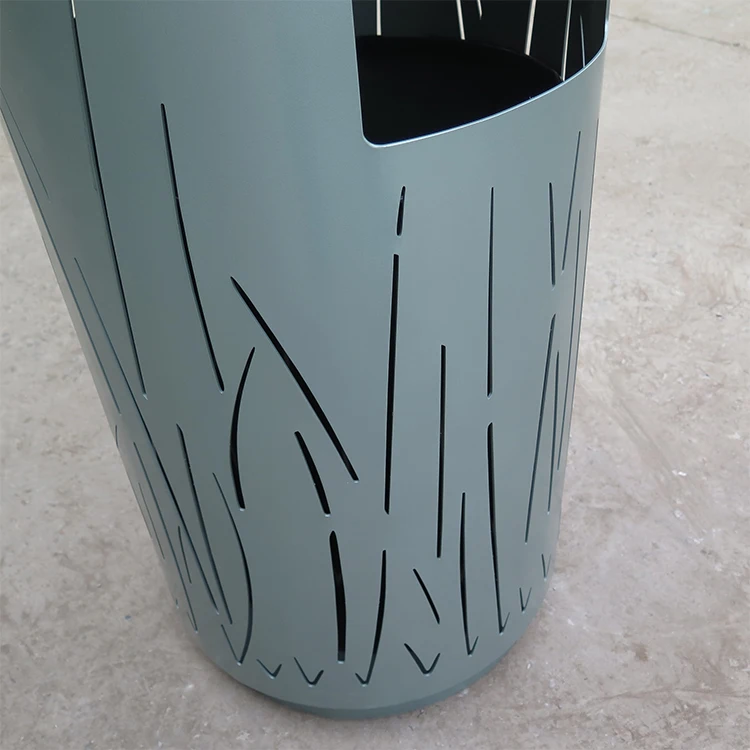 Wholesale Street Public Dump Bin Commercial Hotel Waste Bin Outdoor Floor Standing Metal Recycling Trash Can