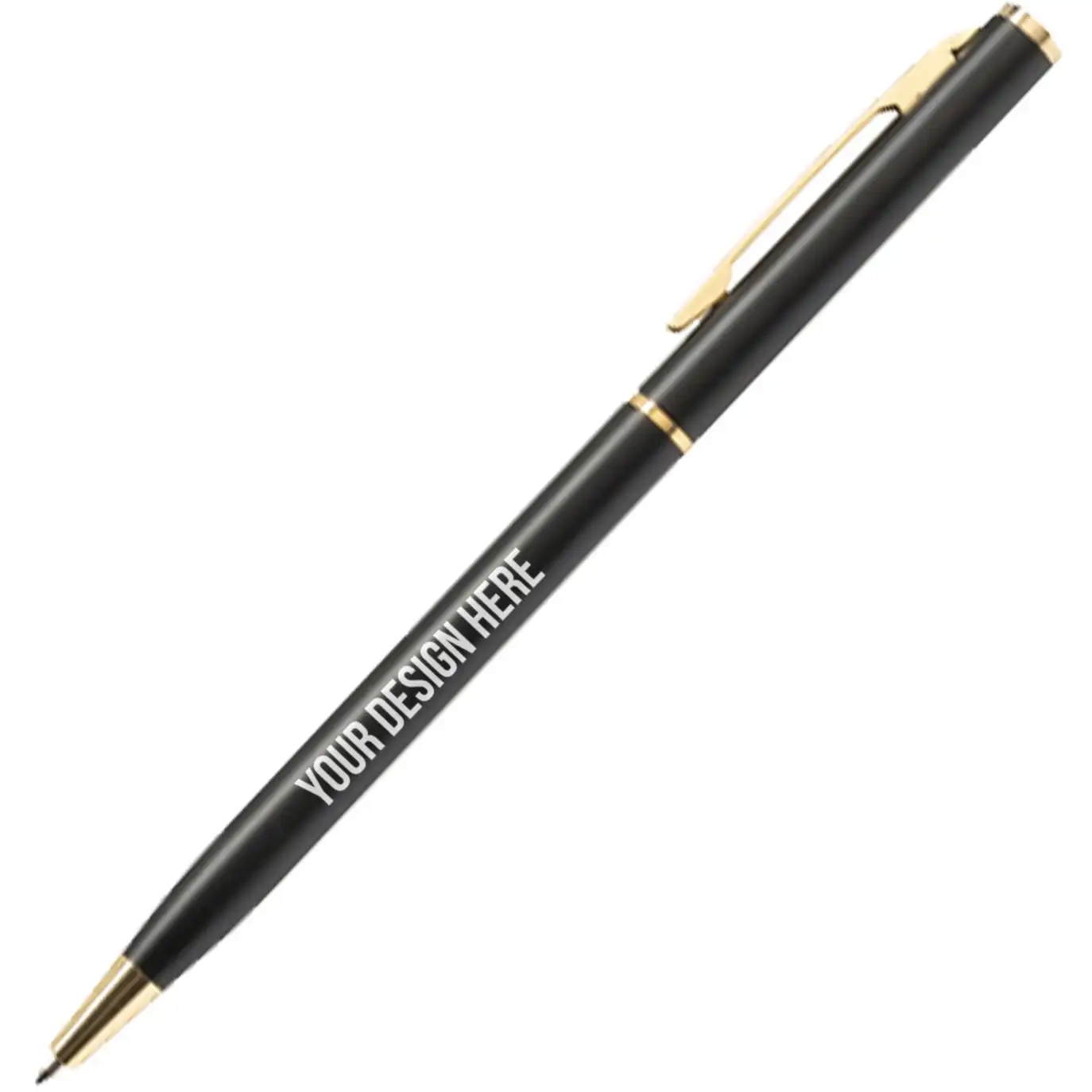 Slim Metal Gold Pen Promotional Cheapest Aluminum Ballpoint Stylus Pen Soft Rubber Touch Screens Custom Logo