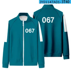 TMW wholesale 6XL big size role uniform 067 jacket unisex 2 piece set squid game costumes track suit squid game cosplay
