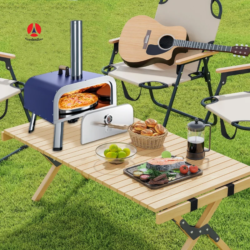 Gardensun Best Selling Quality oven for pizza firewood pizza oven machine rotating