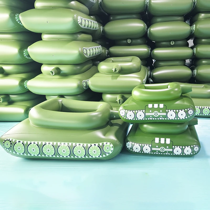 Ready to Ship Inflatable Tank Pool Float Swimming Pool Toys Inflatable Weapon with Water Gun for Kids and Adults