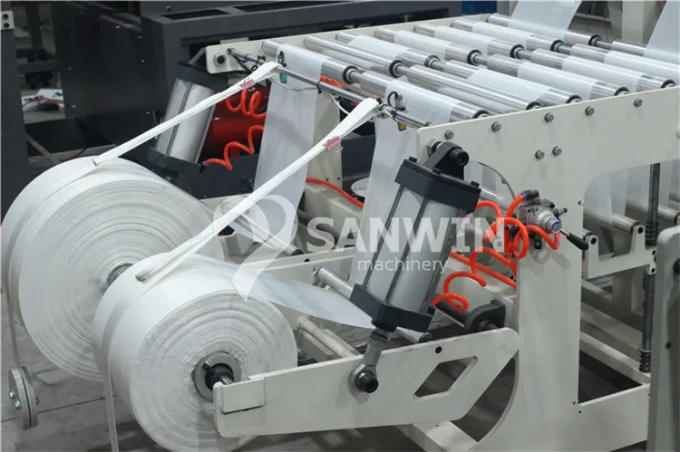 High Speed Disposable Garbage Trash Rubbish Plastic Bags On Roll Making Machine PE PP Rolling Bag Making Machine