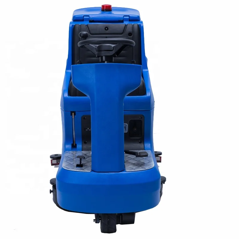 SC1350 new design lower-noise  single brush industry ride on floor scrubber dryer with battery