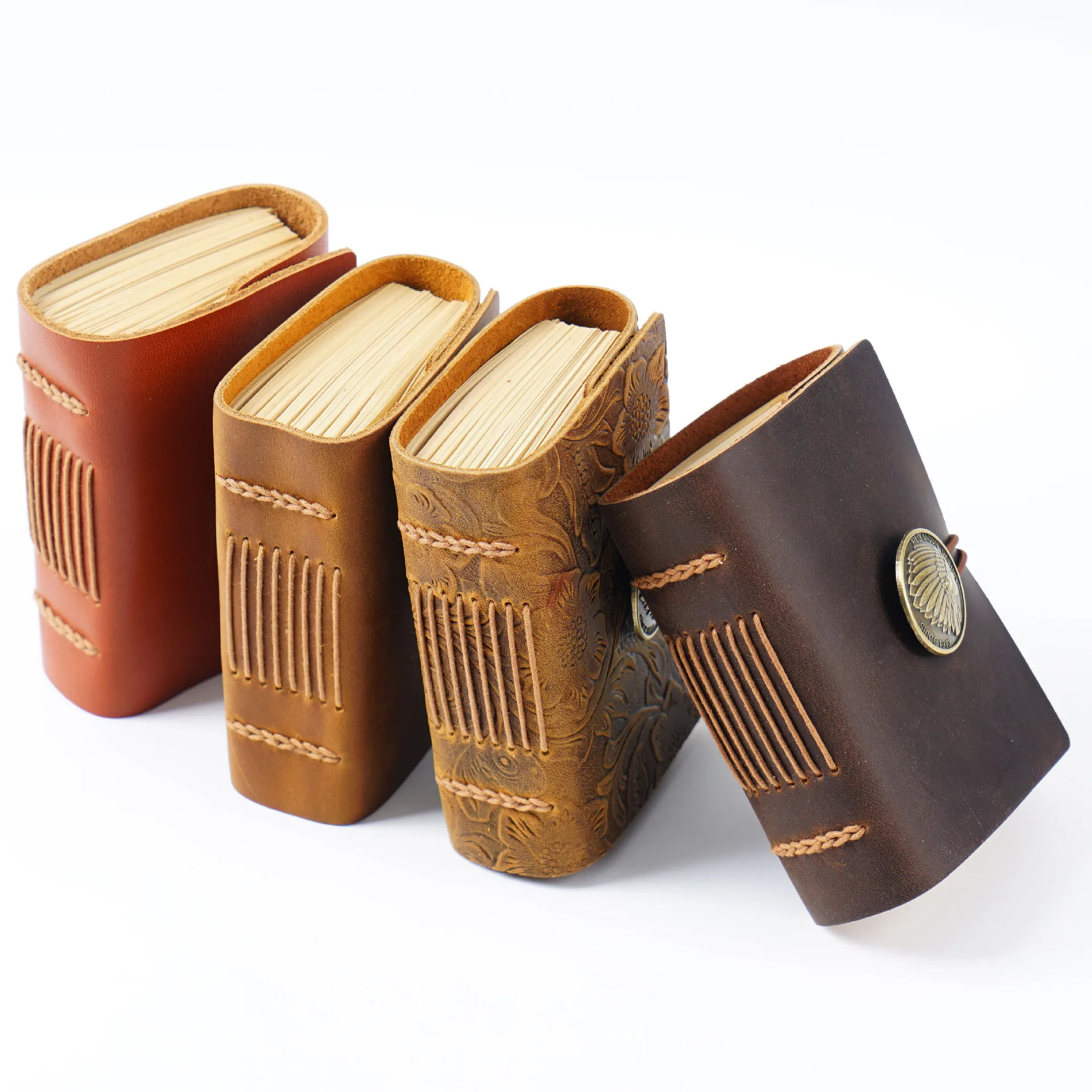 Cowhide Leather Book Genuine Leather Book Handmade Vintage Leather Book