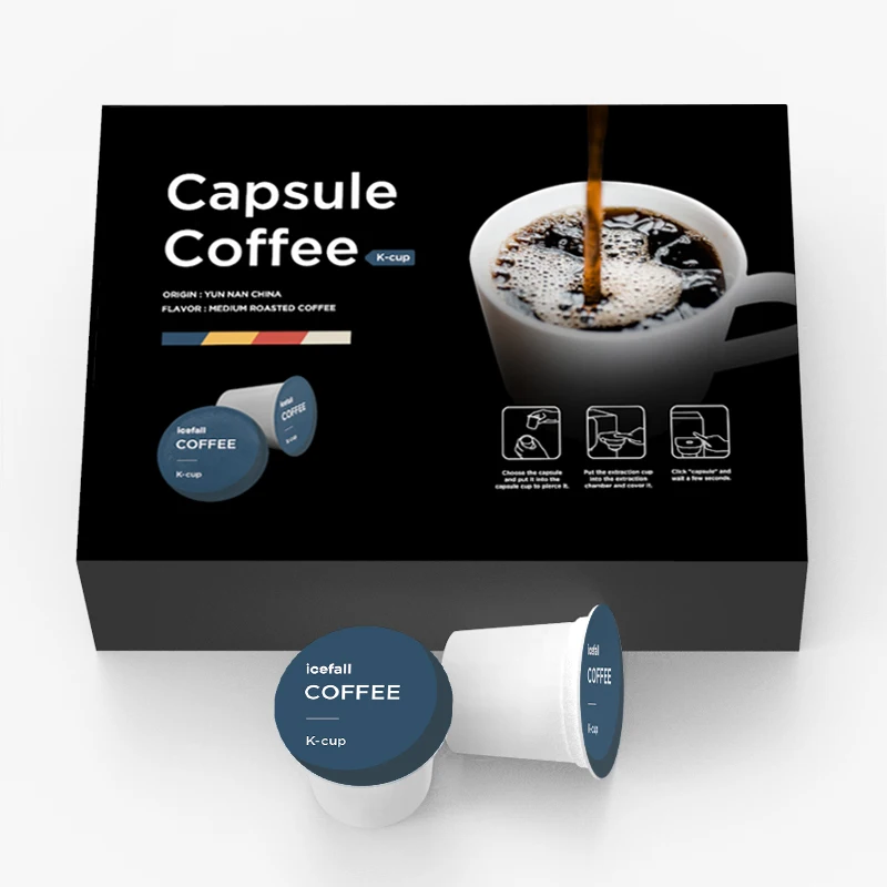 
 Icefall Юньнань Кофе молотый, 12 капсул кофе, молотый кофе капсулы  