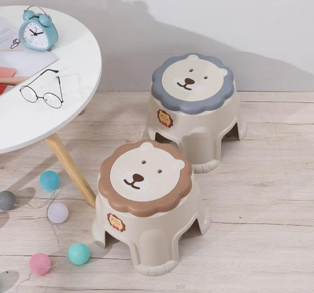 
Animal Shape Stackable Kids Baby Step Foldable Plastic Chair Toilet Stool 