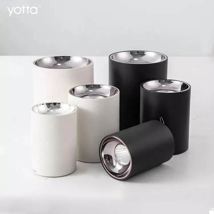 12W 15W 18W 20W 30W 40W 50W Anti Glare Round Ceiling Surface Mounted Cylinder LED downlight COB Spot Lights Downlights