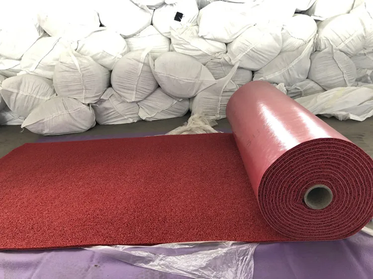 High Quality Good Price PVC Coil Mat Roll Durable Anti Slip PVC vinyl Coil Mat Floor Heavy Duty Carpet Roll