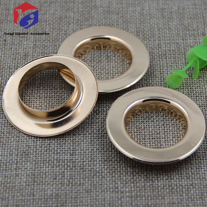 Yongji Factory Sales Metal Eyelets Flat Grommets with Brass Silver Copper and Black Finish Eyelets for Shoes Clothes Crafts