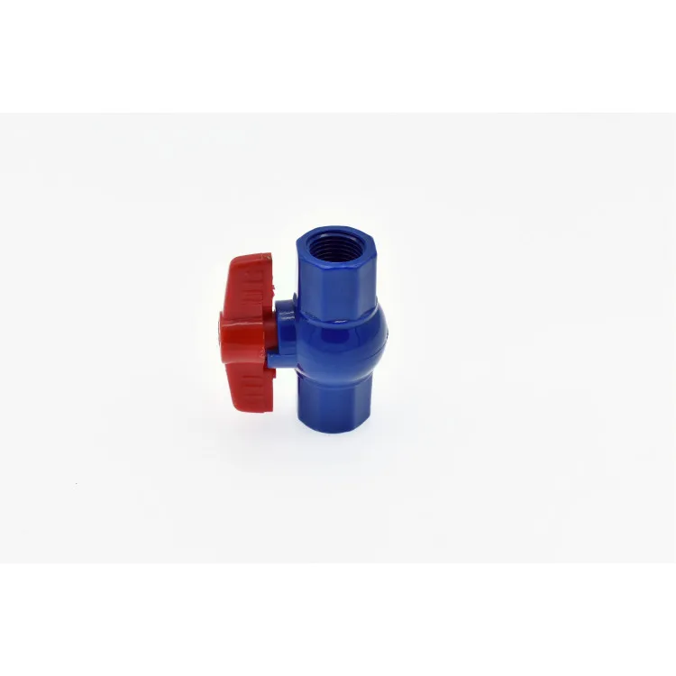 A complete range of popular STYLES of PVC butterfly handle ball valve convenient and durable