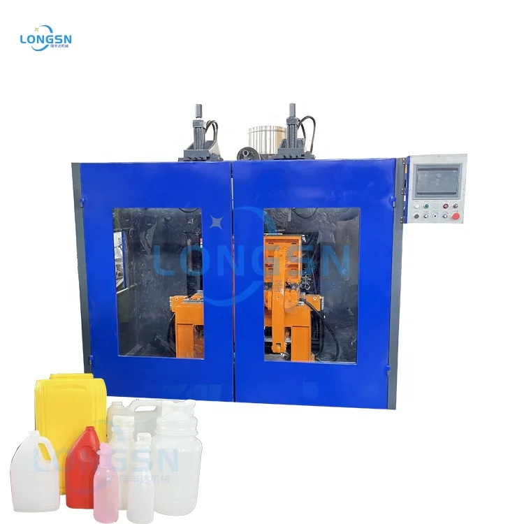 Automatic Plastic PP HDPE Bottle Lubricant Oil Barrel 5Liter Jerry can Making Extrusion Blow Molding Machine Price