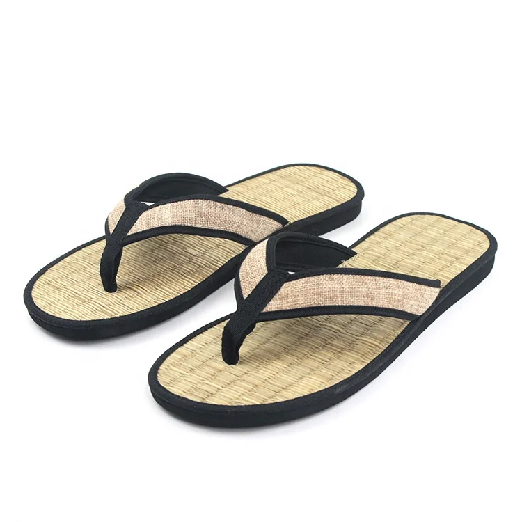 Wholesale Summer Unisex Bamboo Slippers Custom Flipflops with Anti-Slip Feature for Hotel Outdoor Mules