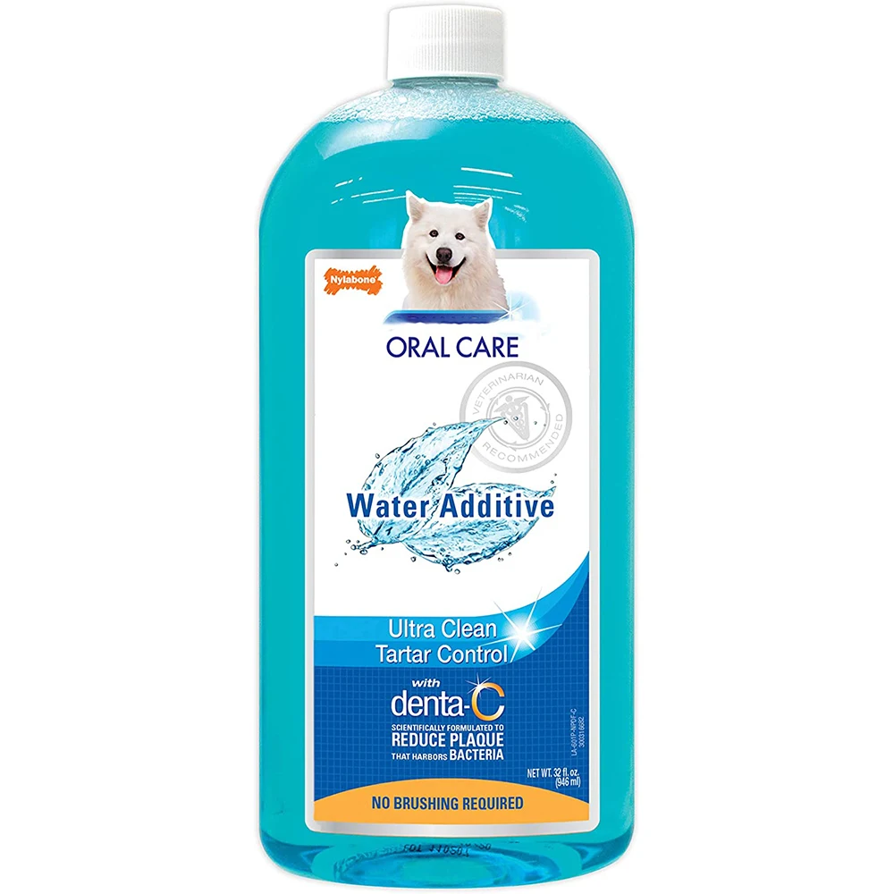 Жидкость для ухода за полостью рта, средство для удаления клетки, освежитель дыхания для собак, водная добавка для собак