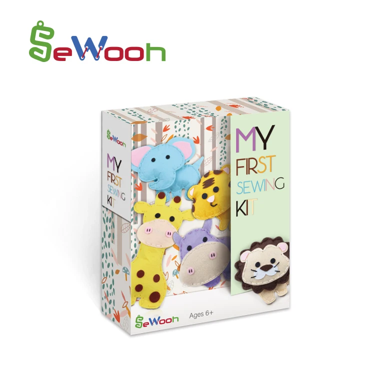 My First Sewing Kit Kids DIY Educational Toys Animals Felt Sewing Kit