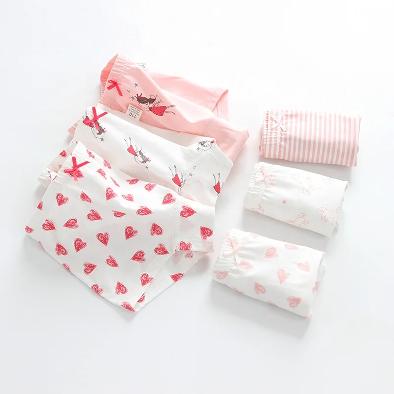 
Cotton Wearing Girls boxer underwear Cute Soft Breathable Fabric for Girls Underwear printed girls cute kids underwear 