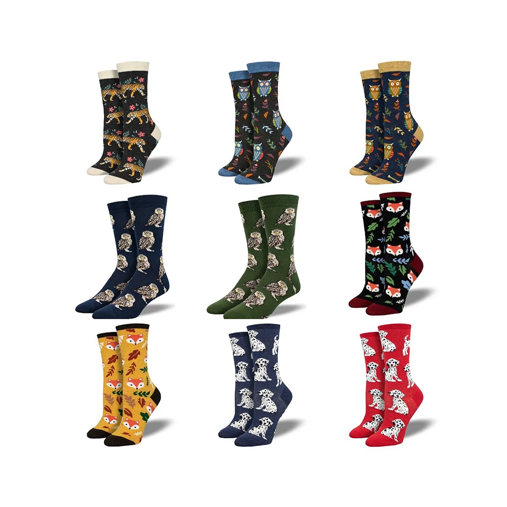 Quentin high quality bulk wholesale colorful socks women cotton design colorful funny socks fashion socks designer novelty cool