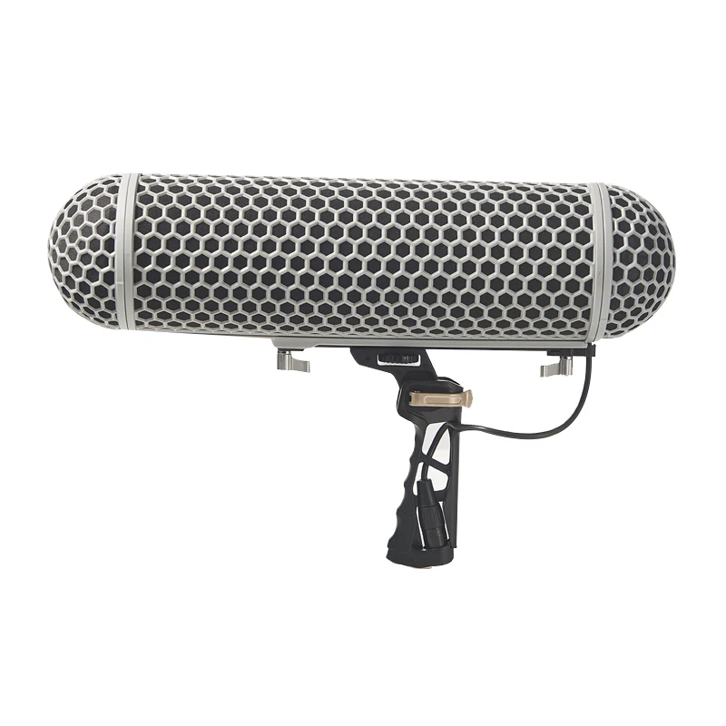 
Blimp Windshield and Shock Mount Suspension System for Shotgun Microphones 