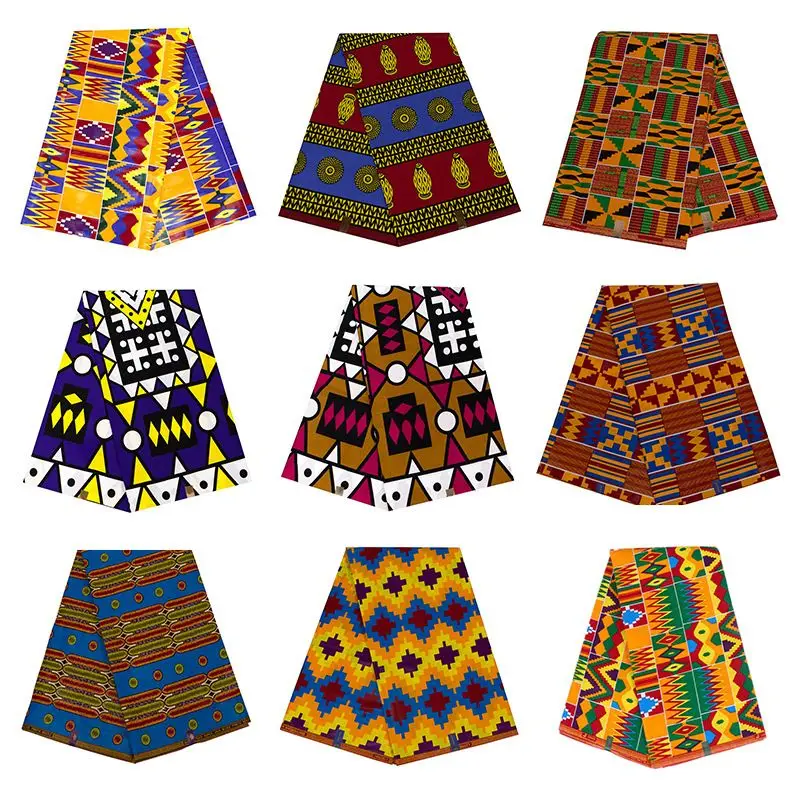 Wholesales Latest Tecidop African Prints Fabric 100% Cotton Tecido Ankara Double Face Wax Printed Fabrics